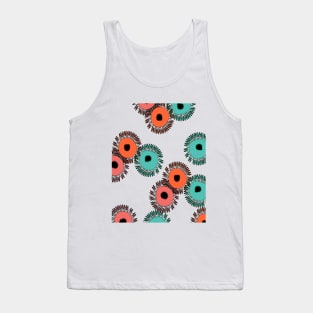 Abstract Poppy Design Tank Top